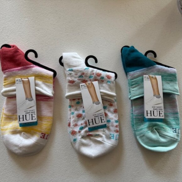 NWT Hue Shorty Jeans Socks - Picture 1 of 5